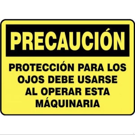 Accuform OSHA CAUTION Safety Sign EYE SHMPPA610XL SHMPPA610XL
